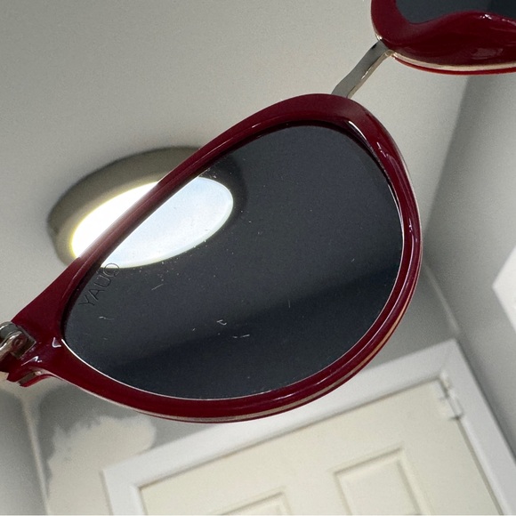 QUAY Australia Rumours Sunglasses in Red/Gold rare main image 8
